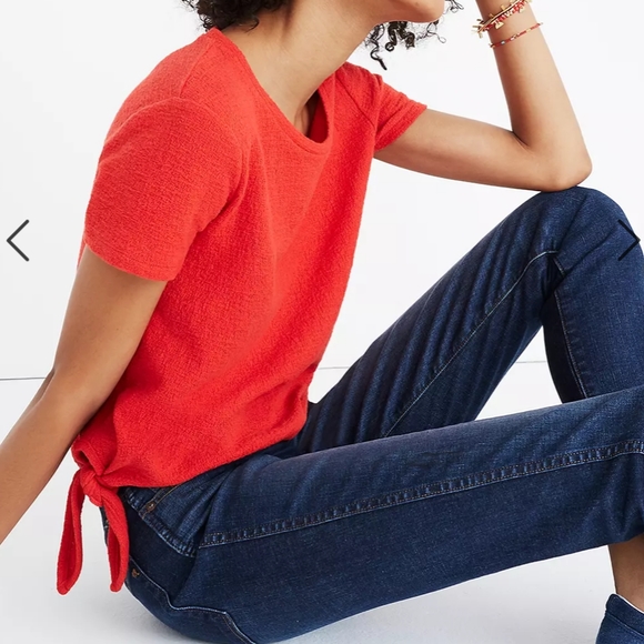 Madewell Texture and Thread Modern Side-Tie Top - Picture 2 of 7